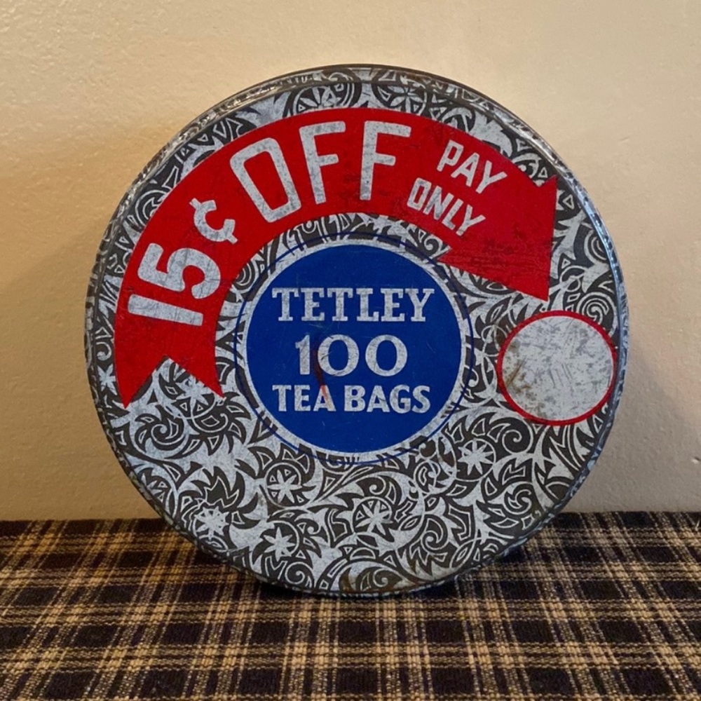Vintage Tetley Tea Tin
